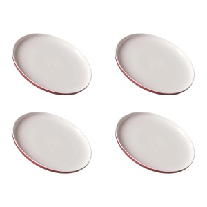Ritzenhoff & Breker Jasper Speiseteller, 4er Set, Beere, Steinzeug, Geschirr.