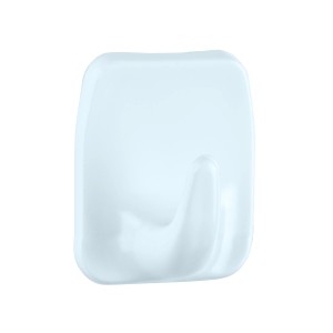 Wenko Universal-Haken, 2er-Set, weiße Kunststoff-Haken für Bad und Haushalt.