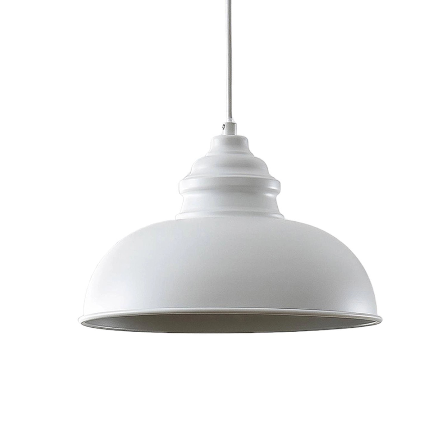 Lindby Pendelleuchte Cliona 9639173 Retro Vintage Antik in Weiß aus Metall günstig online kaufen