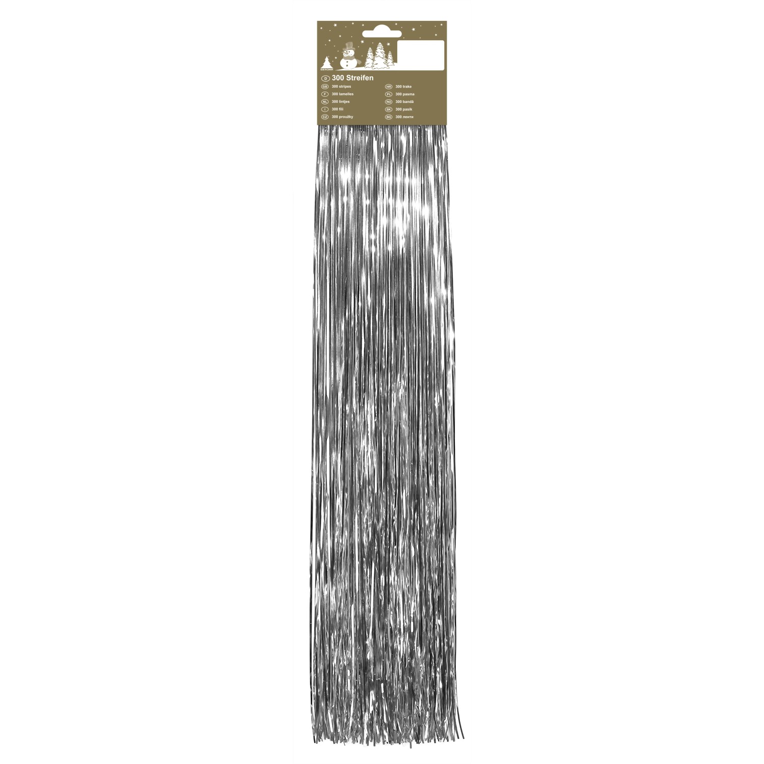 Hängelametta Silber 300 Streifen