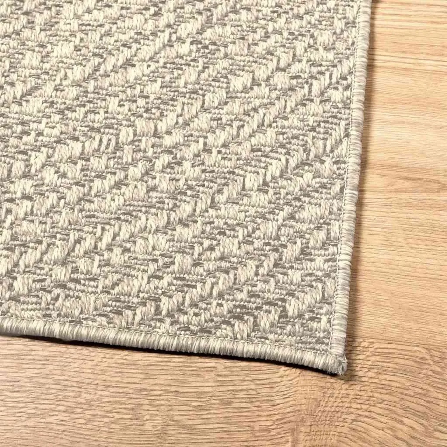 vidaXL Teppich ZIZUR Creme 140x200 cm Jute-Optik Indoor und Outdoor 4010378_8