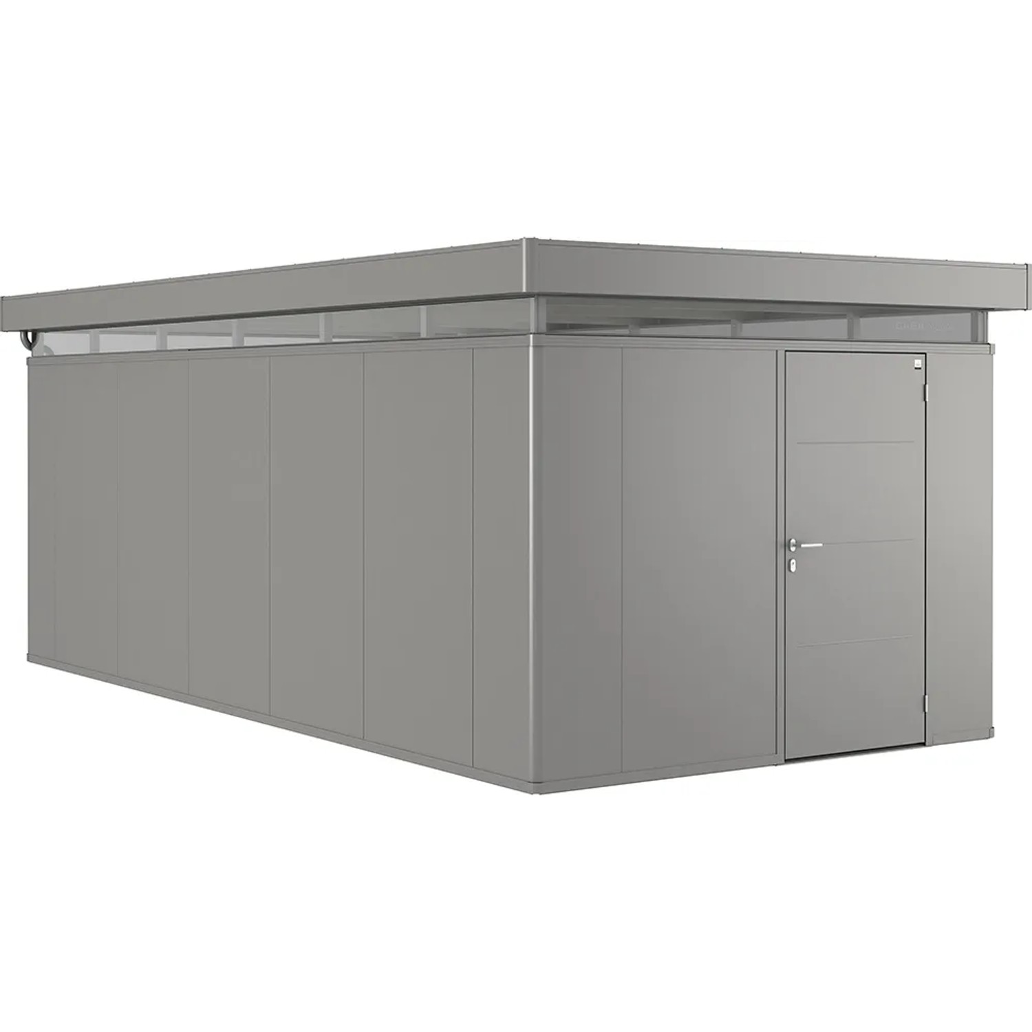 Biohort Metallgerätehaus CasaNova 3 x 6 m Quarzgrau-Metallic Türanschlag rechts