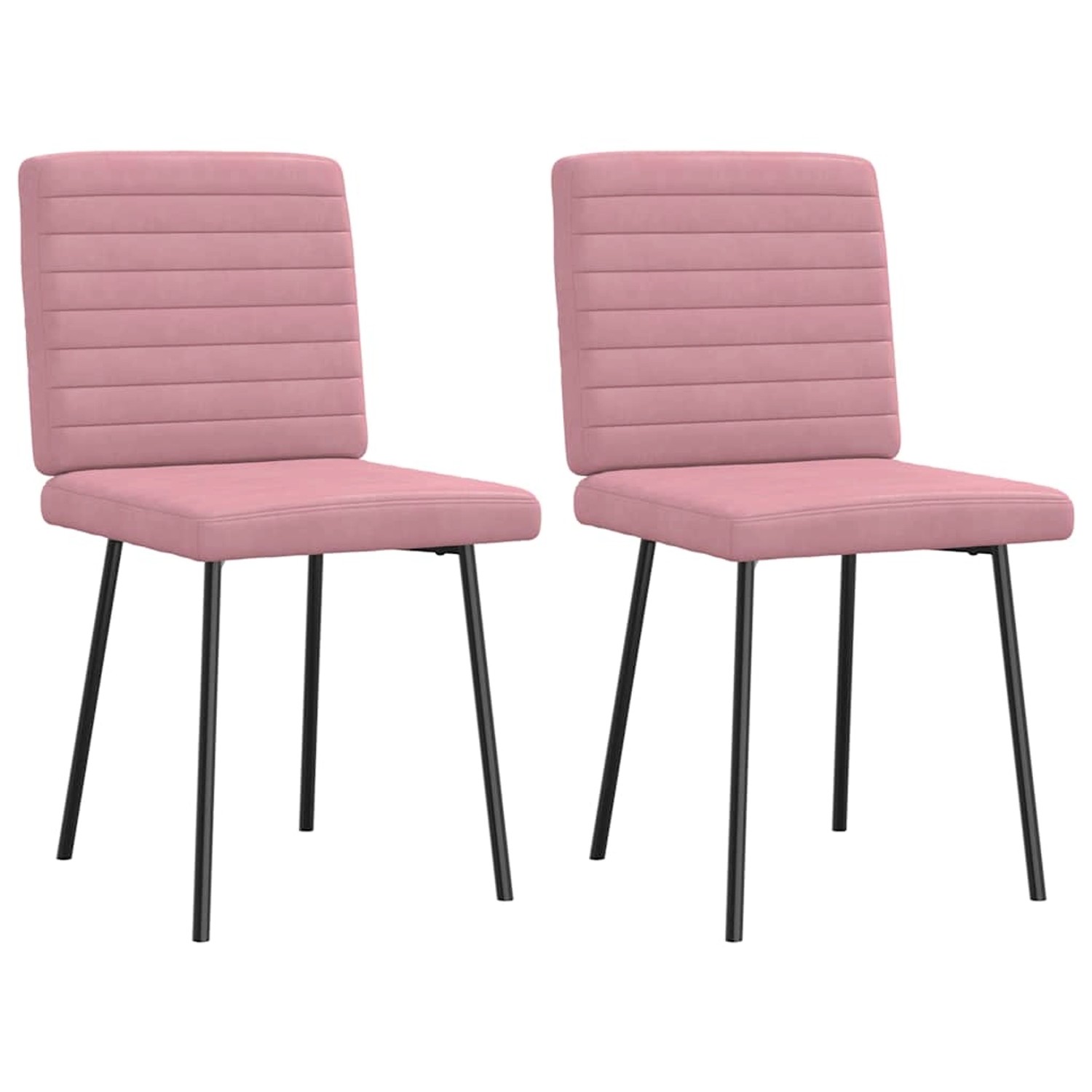 vidaXL Esszimmerstühle 2 Stk Rosa Samt 4101160 günstig online kaufen