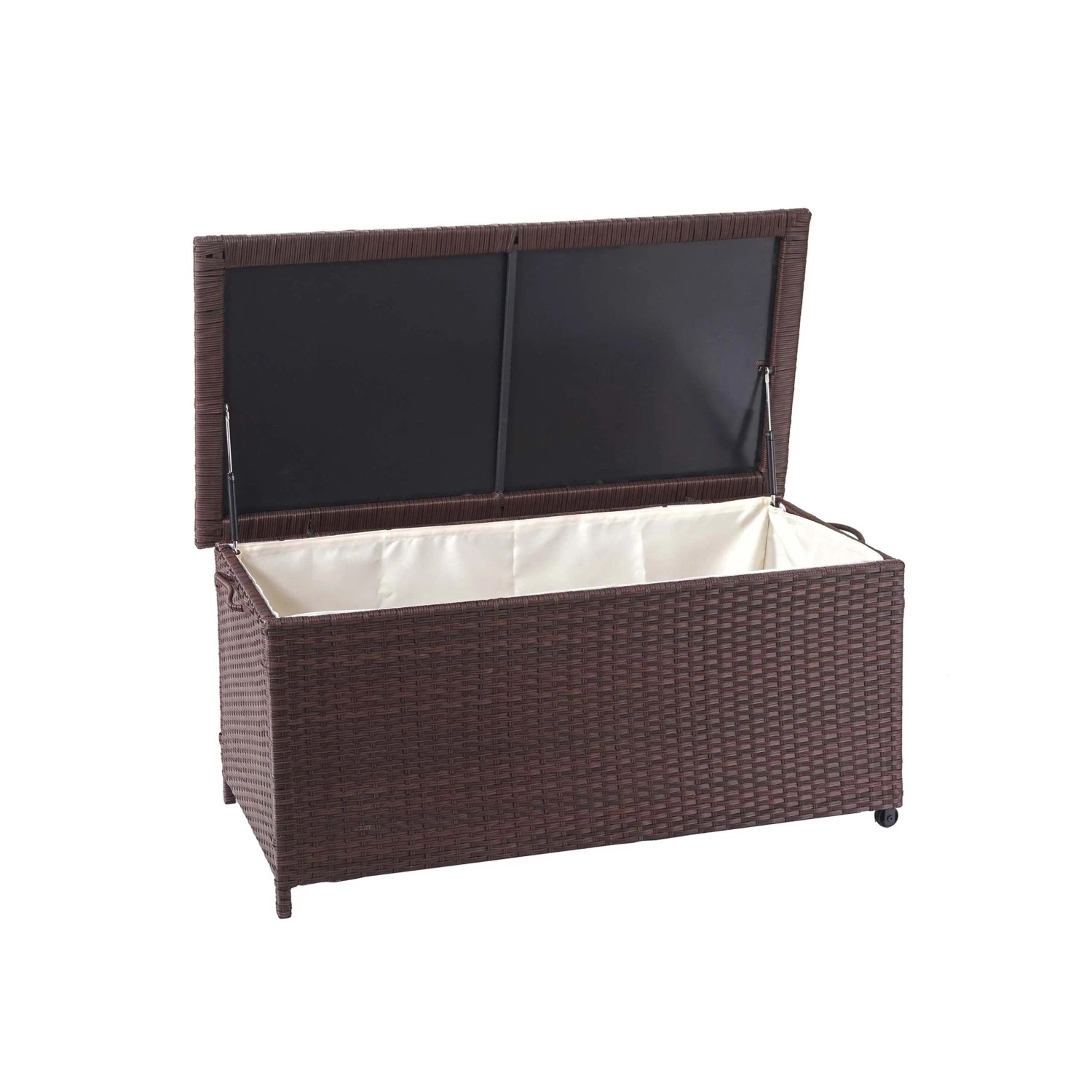 Proregal Poly-Rattan Kissenbox HxBxT 51x100x50cm Premium Braun 170L Gartent günstig online kaufen