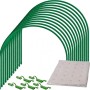 TTL GARDEN Pflanztunnel Set: 12 Bögen, Folie und Clips für Beet und Hochbeet.