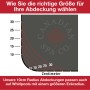 Infografik zur Größenwahl einer Canadian Spa Whirlpool Abdeckung. Eckradius in Zentimetern.