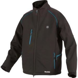 Makita Akku-Thermojacke DCJ205ZS Gr. S, Arbeitsjacke mit Heizzonen, wasserabweisend.