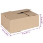 vidaXL Faltbox mit Speicher 50 Stk Natur 25 x 17,5 x 10 cm Karton 4106566_5