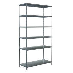 Verzinktes Schulte Steck-Grundregal, 230x120x50 cm mit 6 Böden. Ideal für Lagerung.