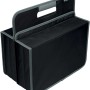 Meyliving Hobbyhelfer, schwarze Aufbewahrungsbox aus Polyester, faltbar mit Tragegriff.