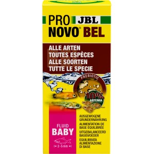 JBL Pronovo Bel Fluid, 50ml: Flüssiges Fischfutter für Jungfische, zur Aufzucht eierlegender Aquarienfische.