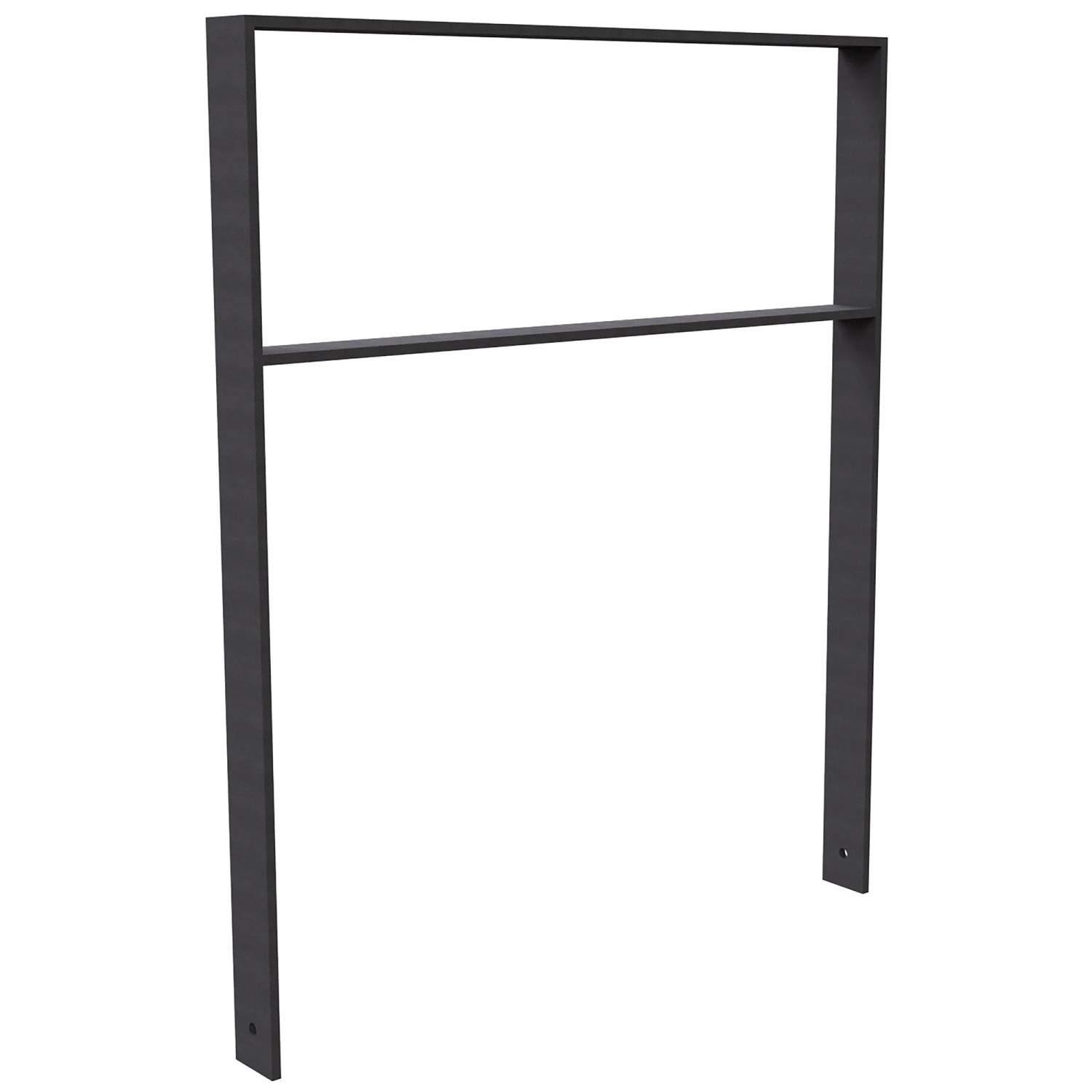 Schake Anlehnbügel Flachstahl Querholm 1.200 mm x 1.000 mm Eisengrau