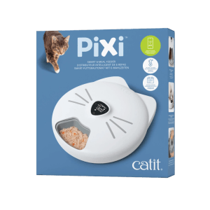 Catit Pixi Futterautomat für Katzen, 6 Mahlzeiten, steuerbar per App.