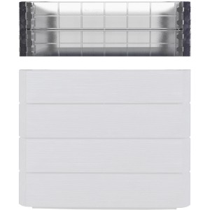 Garantia Wachstumsmodul Ergo Quadro L für Hochbeet-Systeme, transparente Paneele und Eckverbinder.