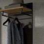 Inn.Furn Garderoben-Set 3-teilig in Eiche und Grau 140 cm Cooper_5