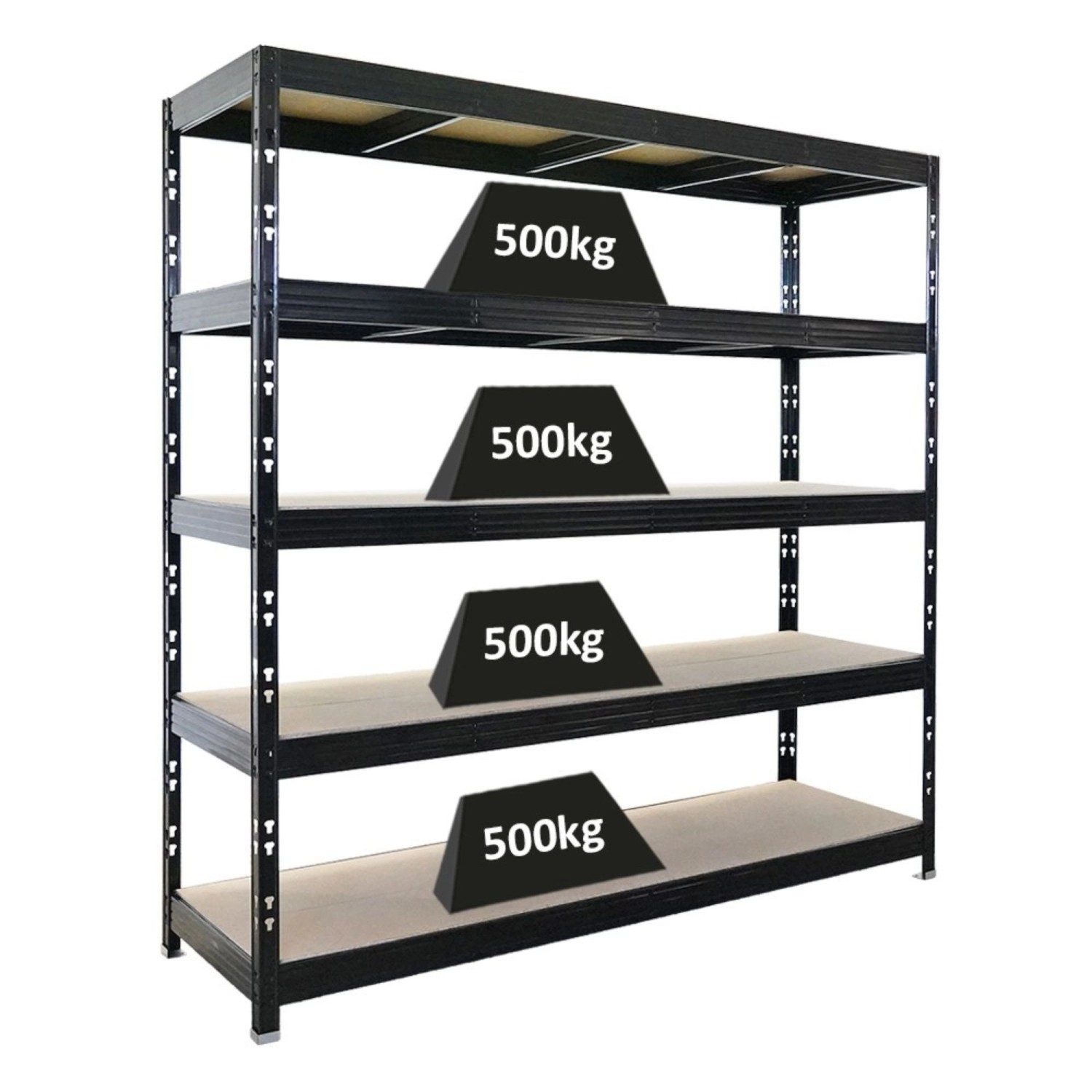PROREGAL Profi Schwerlastregal Rhino HxBxT 200x200x60cm 5 Spanplatten-Ebene günstig online kaufen