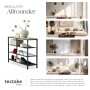 Tectake Schuhregal Portsmouth Industrial Style Holz und Stahl 100 x 30 50 x 72 50 cm Industrial Holz Hell Eiche Sonoma_7
