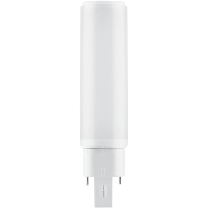 Osram LED Leuchtmittel G24d-1 in Röhrenform, 6W, 600lm, 14,8cm hoch, 3,4cm Durchmesser.