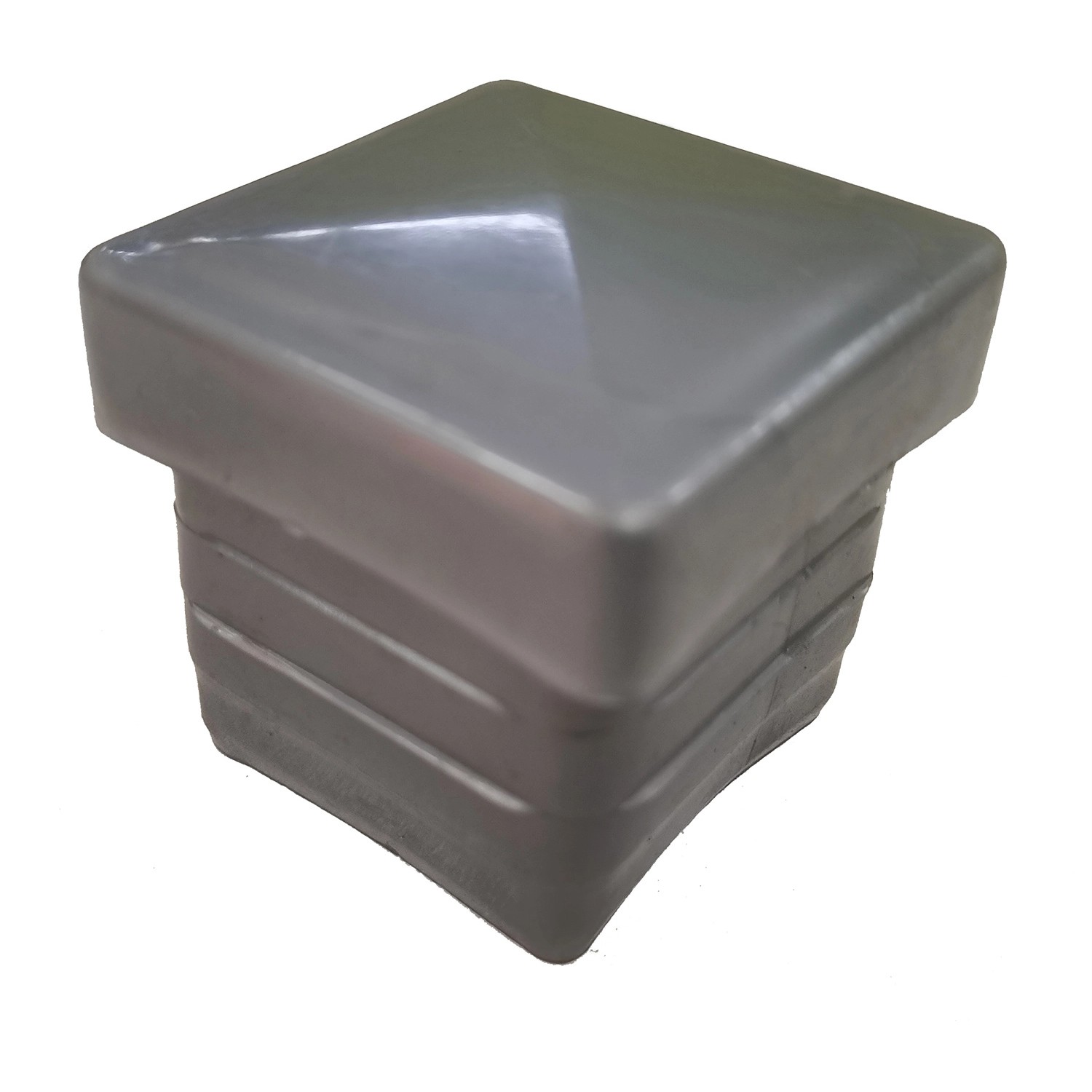 Ersatz-Pfostenkappen Kunststoff 40 x 40 mm Silber günstig online kaufen