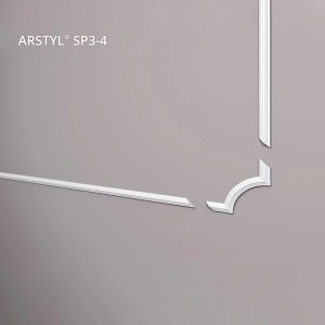 NOEL & MARQUET ARSTYL SP3-4 Eckelement Set, 4 weiße Zierelemente für Paneele.