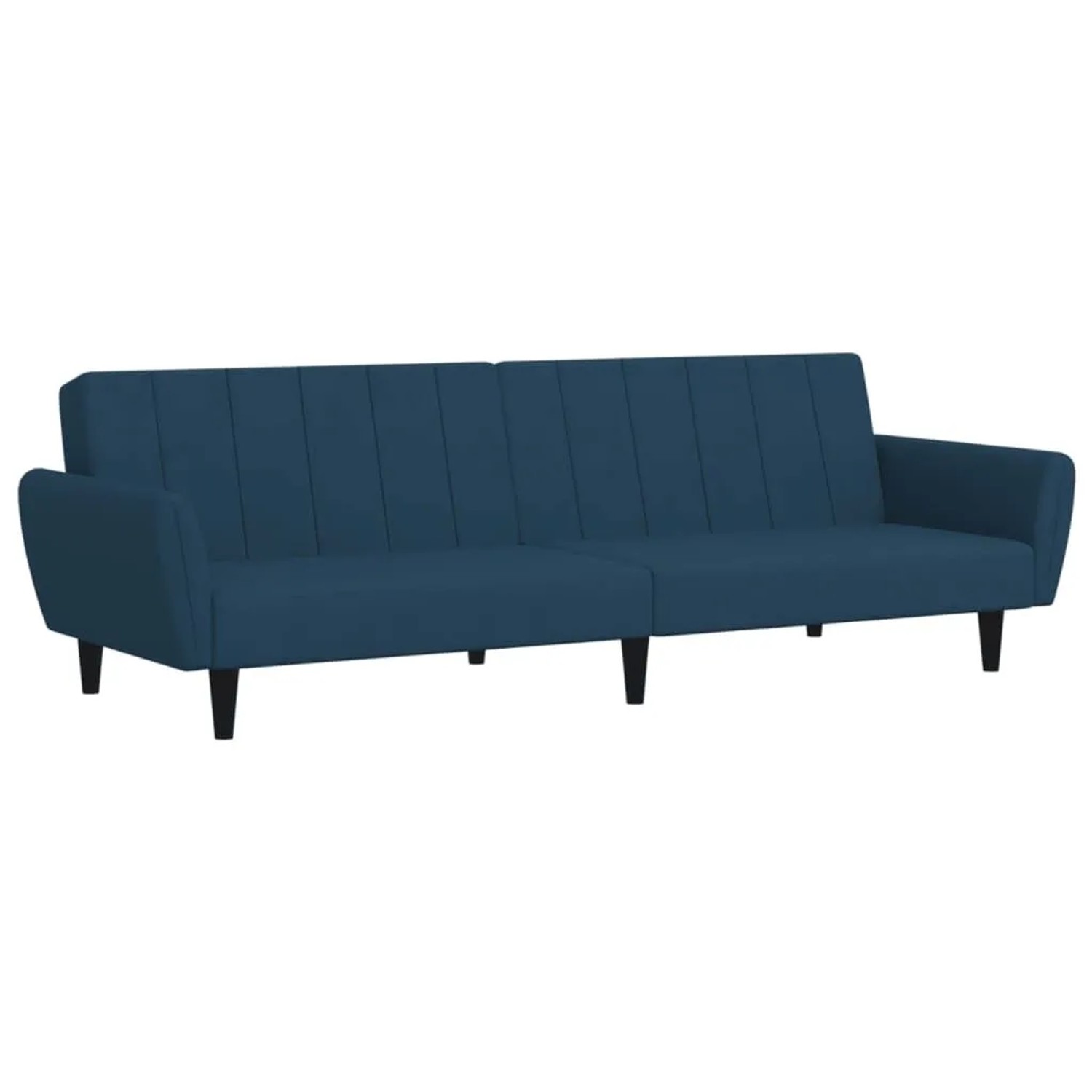 vidaXL Schlafsofa 2-Sitzer Blau Samt 375857