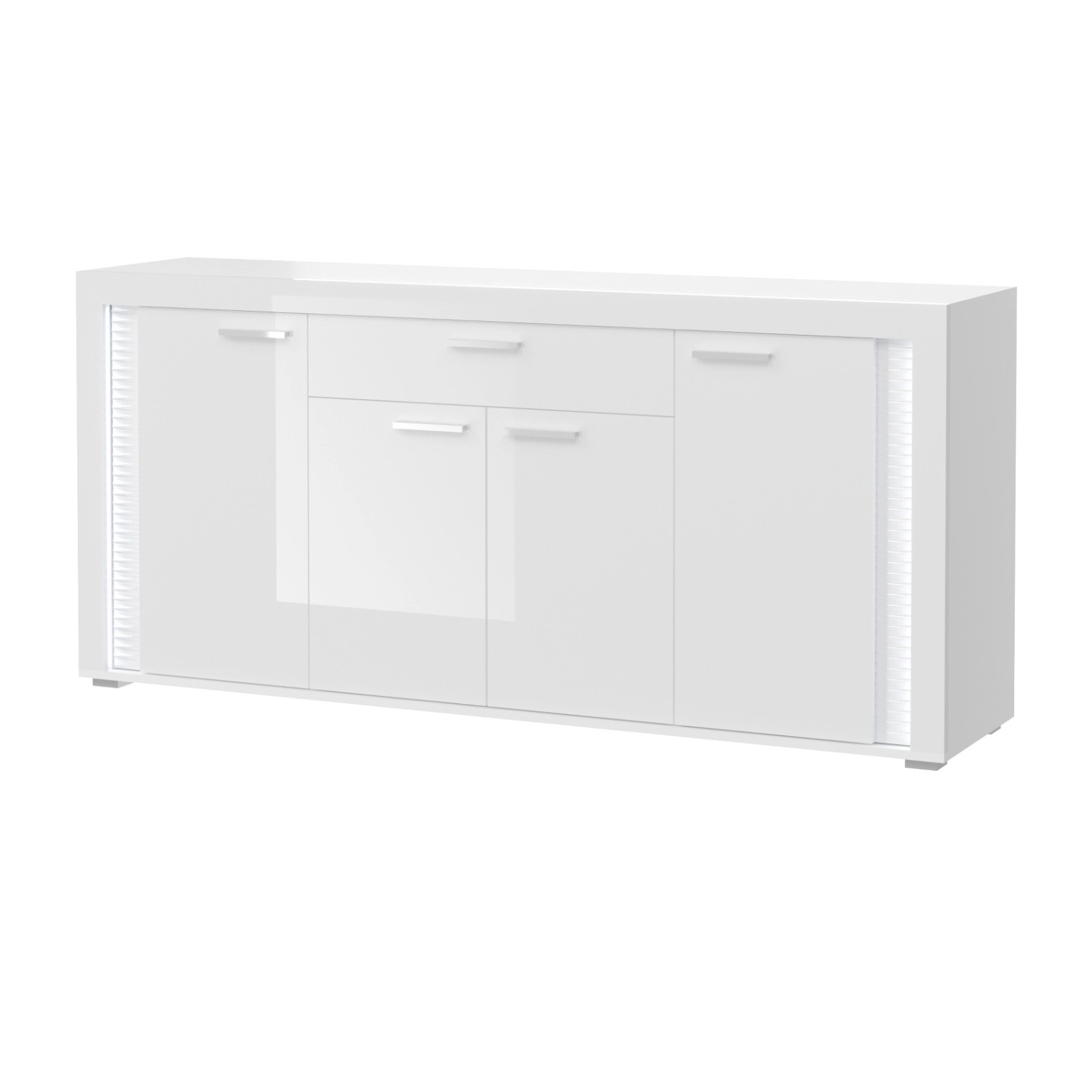 Inn.Furn Sideboard Weiß Hochglanz 182 cm mit Soft-Close Sunroof günstig online kaufen
