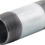 Gewinderohr, 41,9 mm (R 1 1/4) x 100 mm, aus Temperguss, für Wasserinstallation.