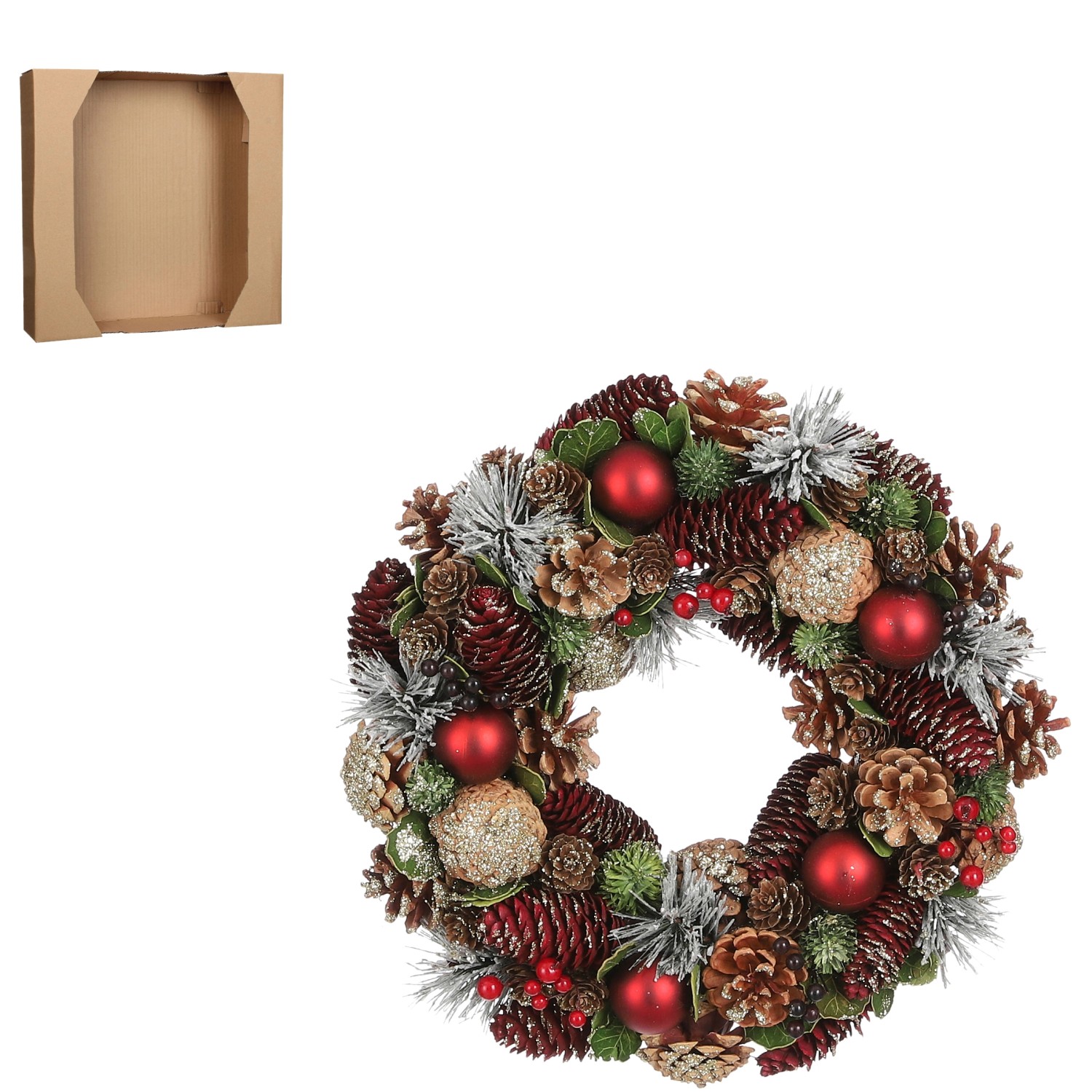 Kranz Rot 8,5 x Ø 34 cm günstig online kaufen
