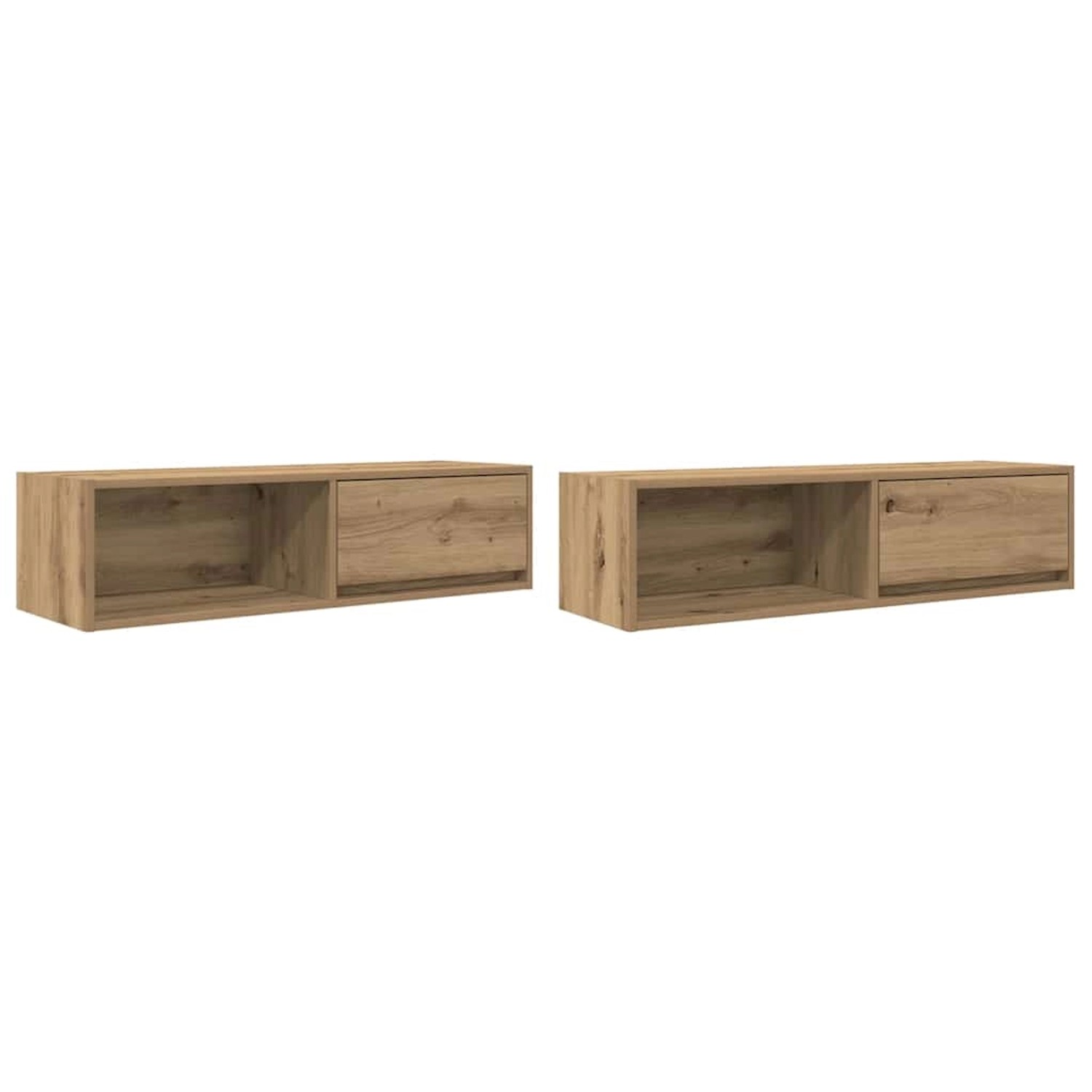 vidaXL TV-Schränke 2 Stk Artisan-Eiche 100x31x25,5 cm Holzwerkstoff 861489 günstig online kaufen
