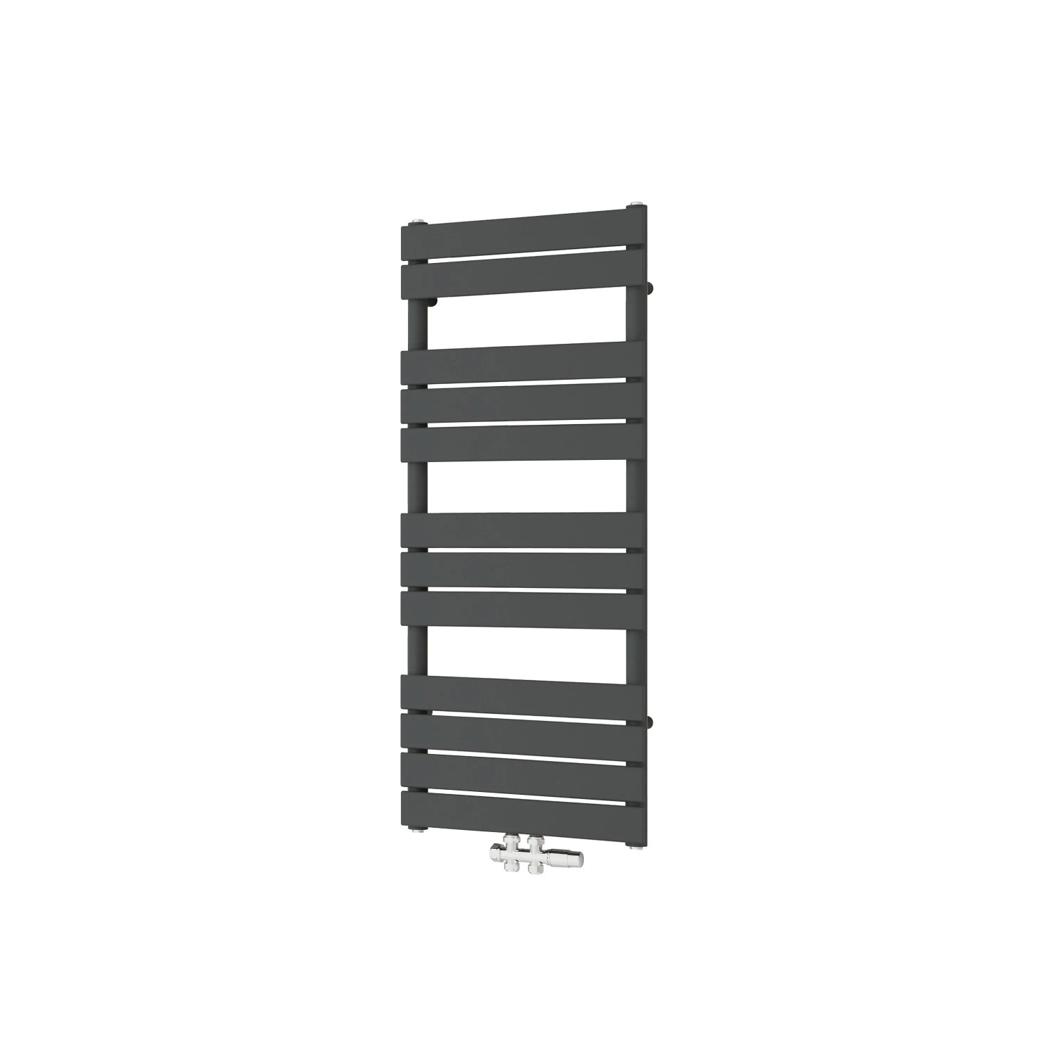 Duschparadies Heizkörper 50x120cm 724W Handtuchheizkörper mit Mittelanschluss Anthrazit Badheizkörper