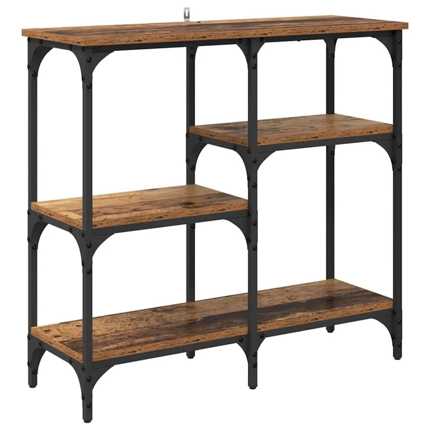vidaXL Konsolentisch mit Regal Altholz 80 x 29 x 75 cm Holzwerkstoff 882211
