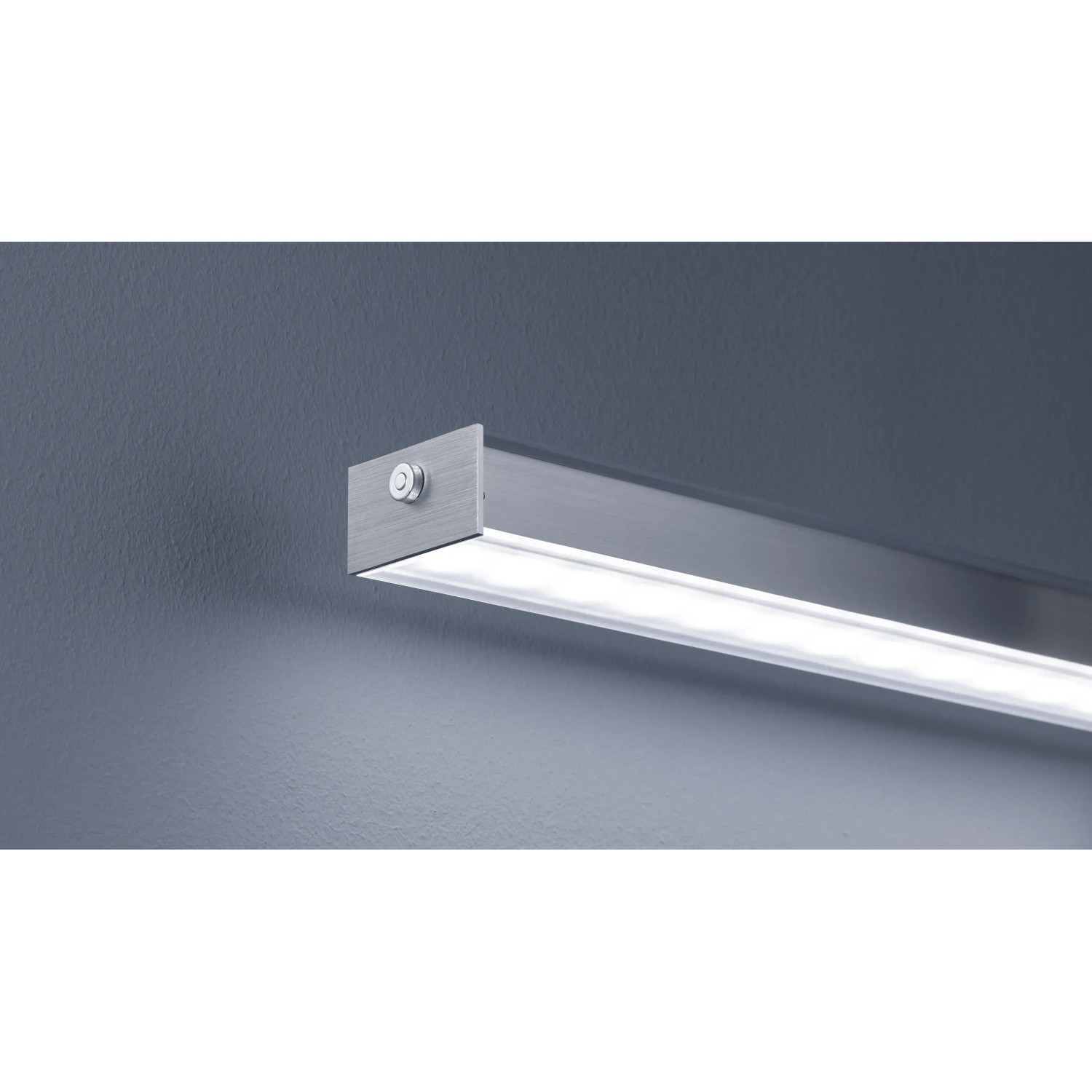 Moderne Fischer & Honsel LED-Pendelleuchte Vitan TW in Nickel, dimmbar und mit einstellbarer Lichtfarbe.