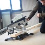 Ryobi RTMS1800-G Kombisäge als Kapp- und Tischkreissäge im Einsatz.