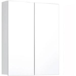 Weißer Trendteam Spiegelschrank LineSkinBD, 60 cm breit, für das Badezimmer.