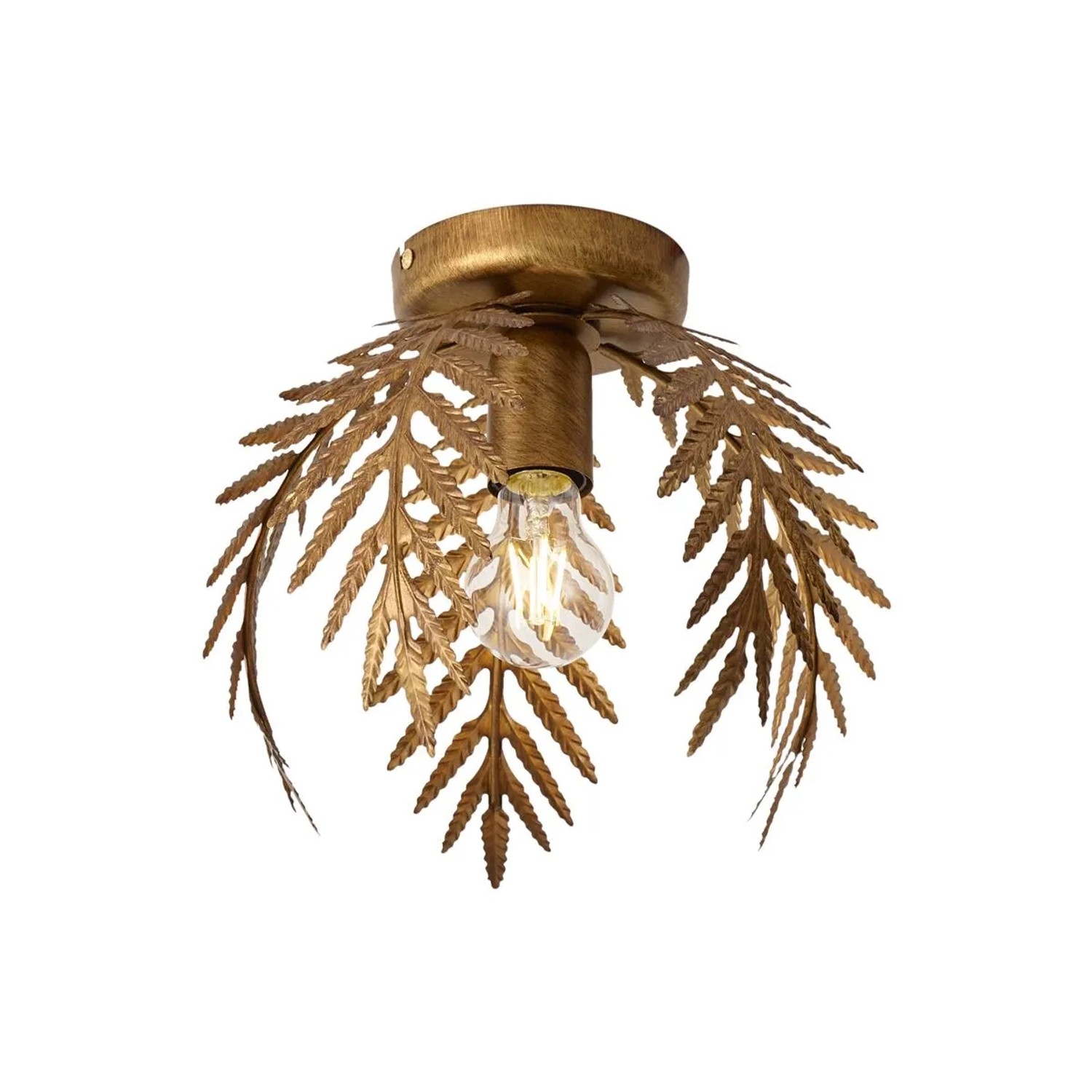 QAZQA Vintage Deckenleuchte Gold 24 cm Botanica