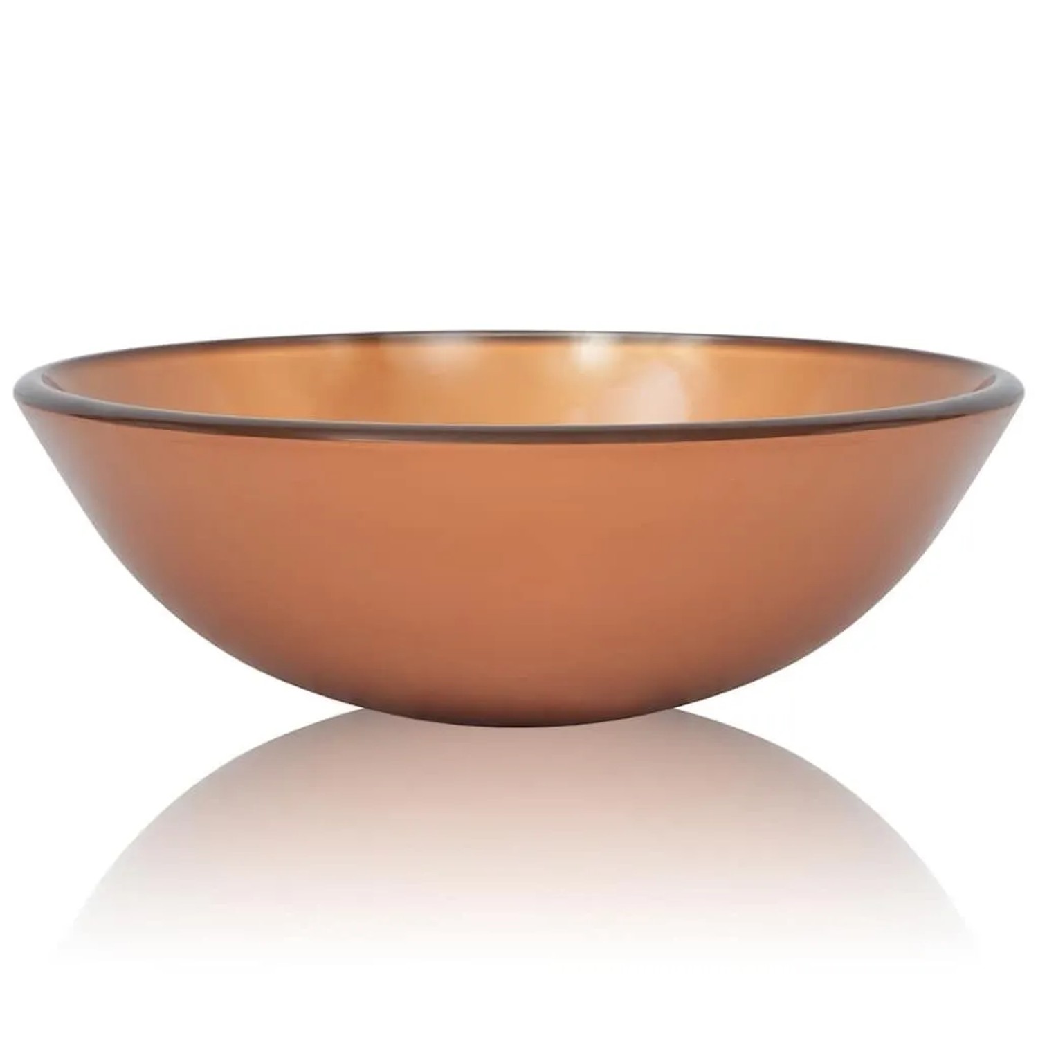 vidaXL Waschbecken Hartglas 42 cm Braun 142232