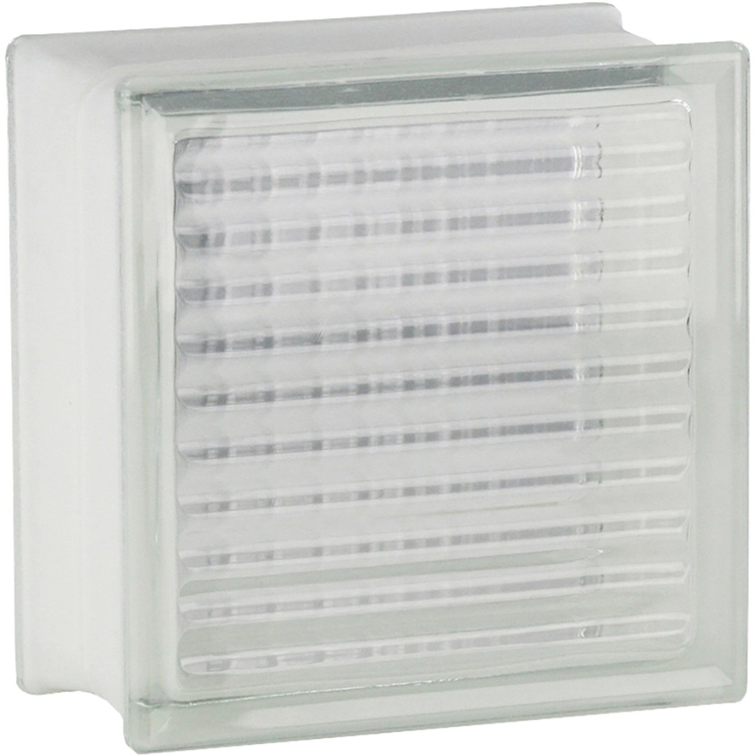 Glasstein Gekreuzt Klar 19 cm x 19 cm x 10 cm