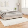 vidaXL Kunstschaffell Teppich Tafalla Weiß 140 x 200 cm Polyester 42021461_4