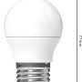 LED-Leuchtmittel E27 Globe G45, 4,9W, 470lm, 4,5x7,7cm, 3er-Set, warmweißes Licht.