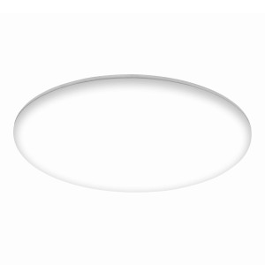 Weiße, runde Briloner LED Feuchtraumleuchte, rahmenlos, 35cm Durchmesser, neutralweißes Licht.