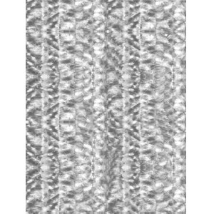 Detailaufnahme: Arsvita Flauschvorhang, hellgrau/weiß meliert, 100x200 cm. Fenstervorhang mit weichen Chenille-Strängen.