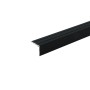 Schwarzes Döllken Treppenwinkelprofil aus Aluminium, 900x25x20 mm, für Laminat und Parkett.