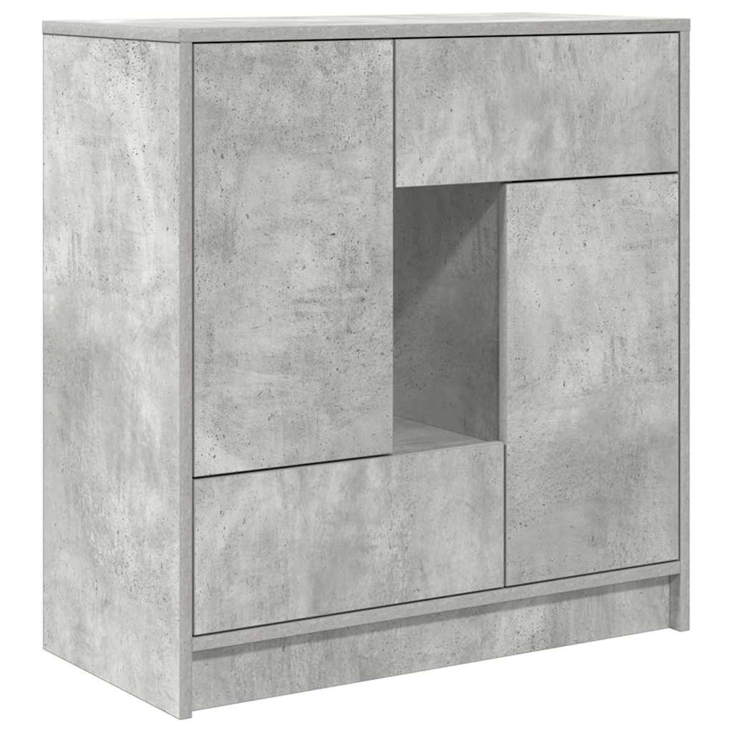vidaXL Sideboard mit Schubladen und Türen Betongrau 70,5x34x74,5 cm 861844 günstig online kaufen