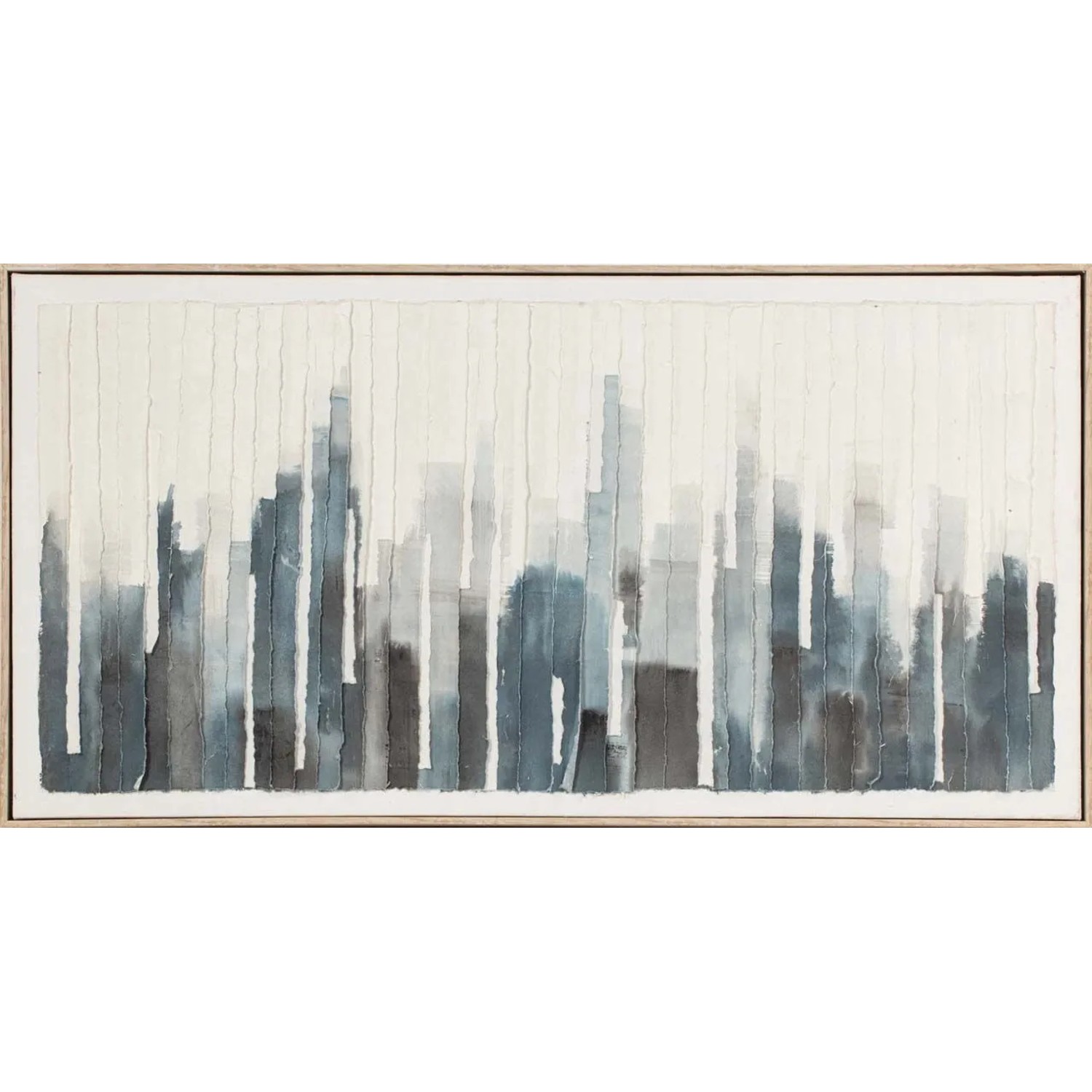 Art Universe Leinwandbild Blue Skyline 60 x 120 cm