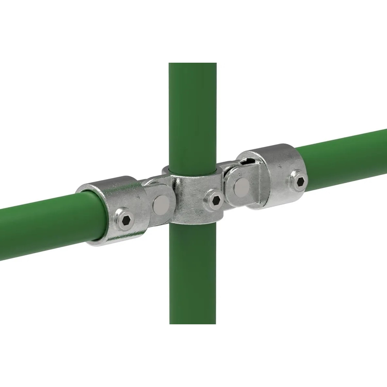 FeNau Rohrverbinder Gelenkstück Doppelt 180 Grad Ø 60,3 mm 2 Zoll Temperguss Verzinkt 167E60