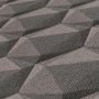 Grafik Tapete Retro in Grau, Anthrazit und Schwarz mit 3D-Effekt.