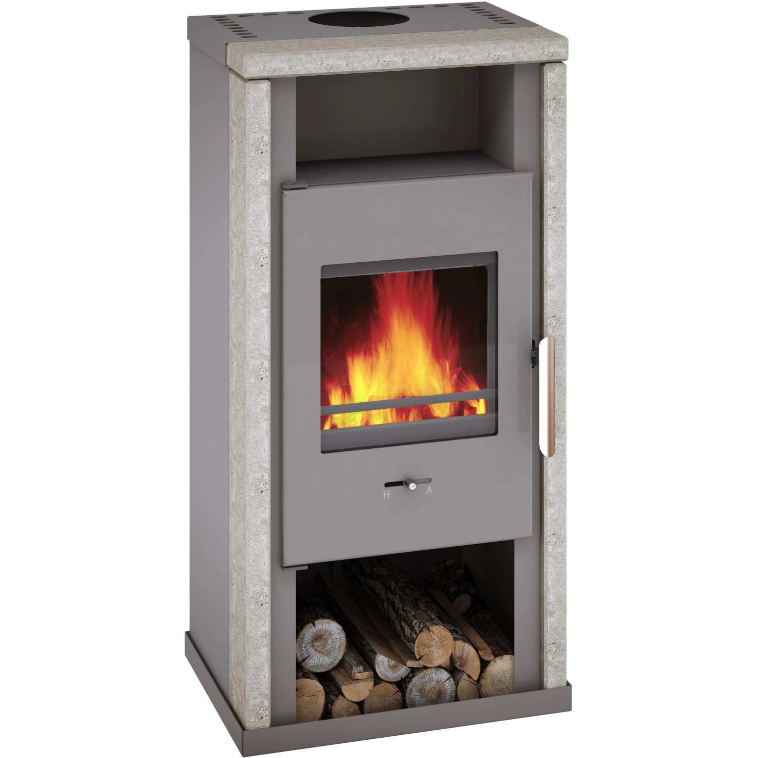 Wamsler Küchenofen Naturstein Grau 6 kW günstig online kaufen