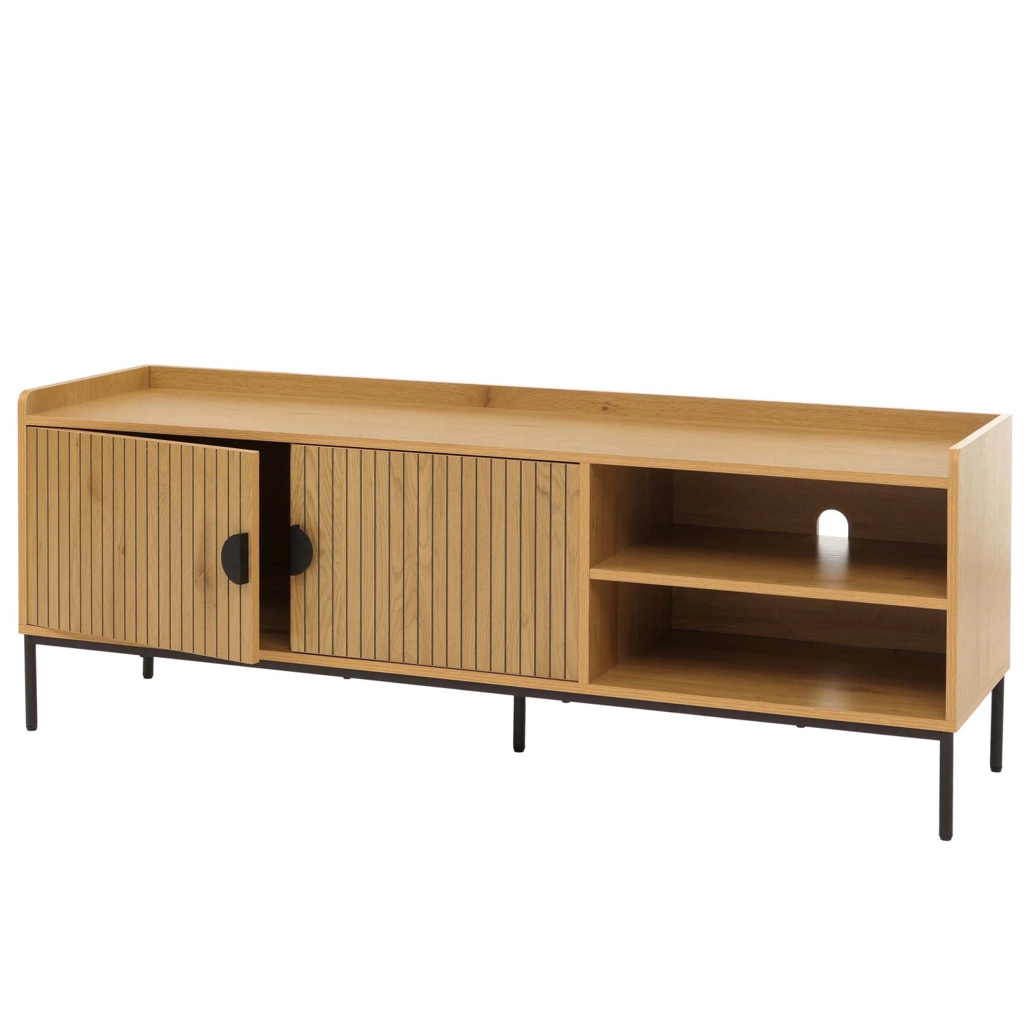 Mcw Tv-Rack O39 Melamin Mdf 56x150x40cm Natur