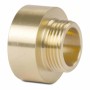 Klasebo Messing Doppelnippel IG AG 3/4 x 3/8 Zoll. Goldfarbener Gewindefitting für Sanitär, Heizung.