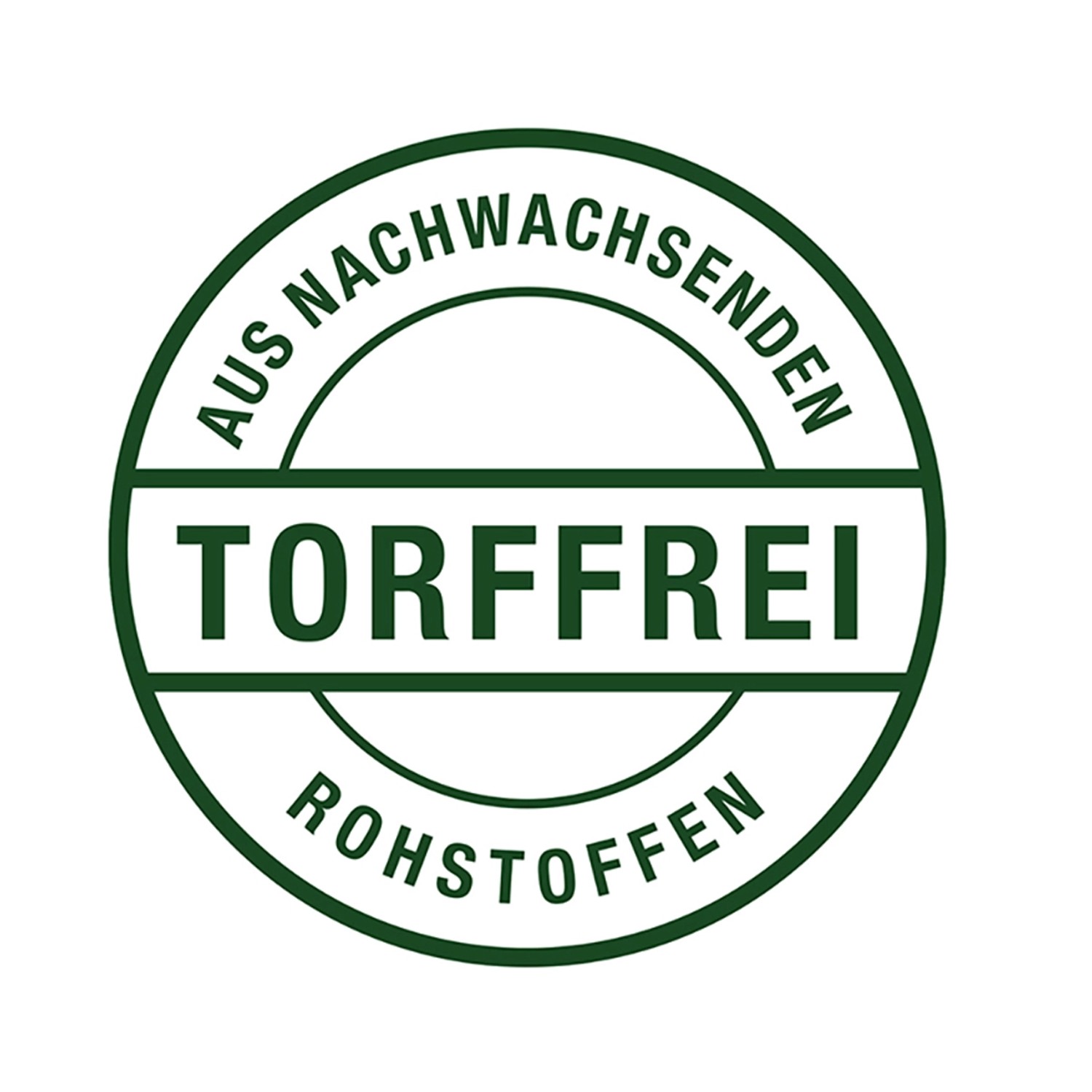 Siegel "Torffrei" für Compo Bio Hochbeet- und Gewächshauserde aus nachwachsenden Rohstoffen.